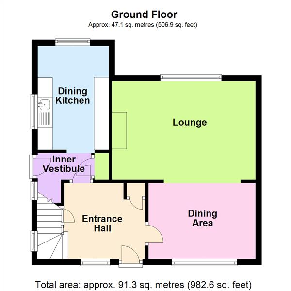 Floor Plan Image for 3 Bedroom Semi-Detached House for Sale in Highfield Avenue, Appleton, Warrington, WA4