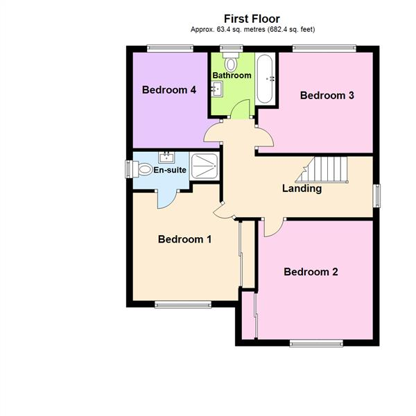 Floor Plan Image for 4 Bedroom Detached House for Sale in Westcliff Gardens, Appleton, Warrington, WA4