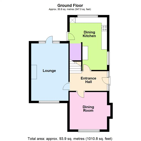 Floor Plan Image for 3 Bedroom Semi-Detached House for Sale in Denbury Avenue, Stockton Heath, Warrington, WA4