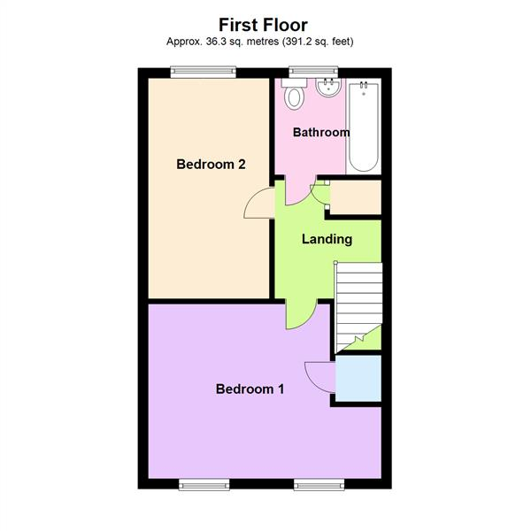 Floor Plan Image for 2 Bedroom Mews for Sale in Ash Acre Meadows, Warrington