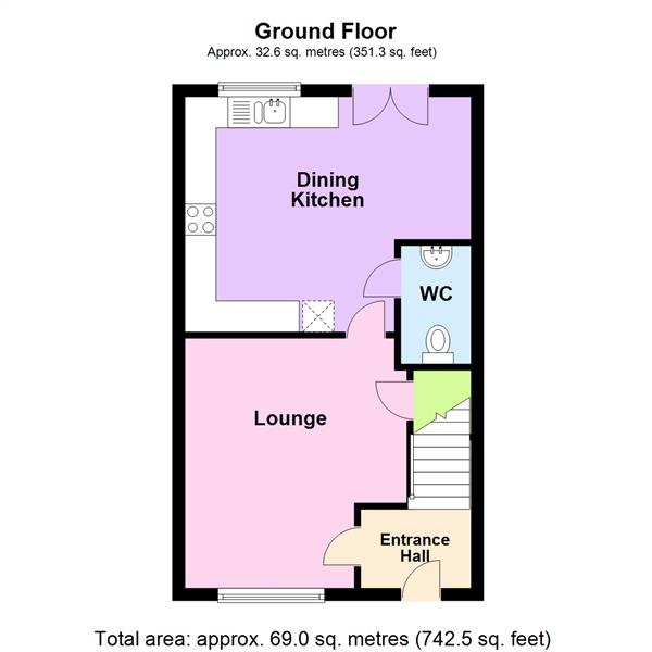 Floor Plan Image for 2 Bedroom Mews for Sale in Ash Acre Meadows, Warrington