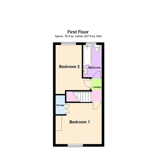 Floor Plan Image for 2 Bedroom Terraced House for Sale in Chapel Lane, Stockton Heath, Warrington, WA4