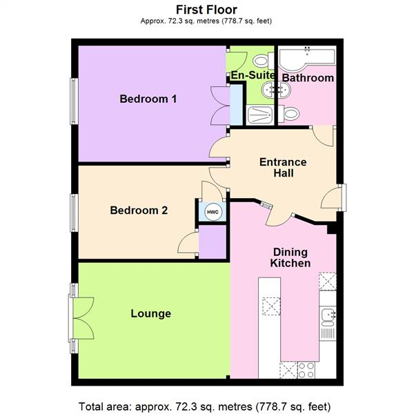 Floor Plan Image for 2 Bedroom Apartment for Sale in Concert Street, Liverpool, L1