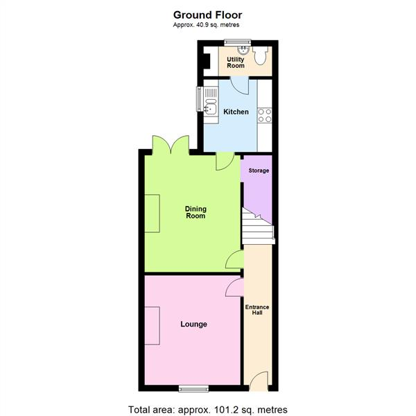 Floor Plan Image for 2 Bedroom Terraced House for Sale in Goulden Street, Warrington