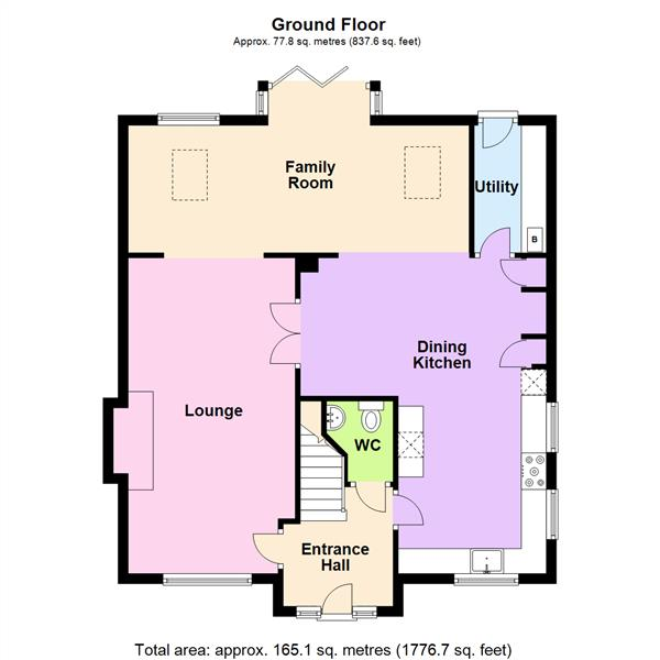 Floor Plan Image for 5 Bedroom Detached House for Sale in Astor Drive, Grappenhall Heys, Warrington, WA4