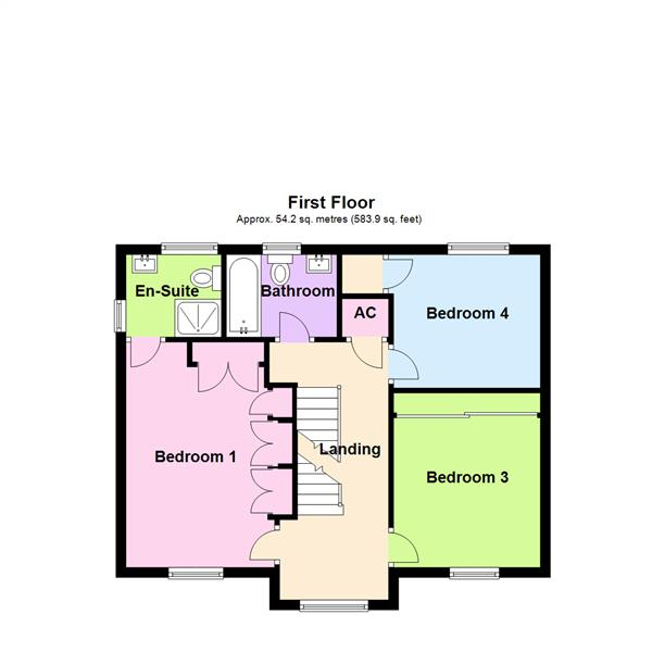 Floor Plan Image for 5 Bedroom Detached House for Sale in Astor Drive, Grappenhall Heys, Warrington, WA4