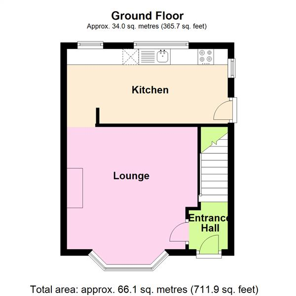 Floor Plan Image for 3 Bedroom Semi-Detached House to Rent in Grosvenor Avenue, Warrington, WA1