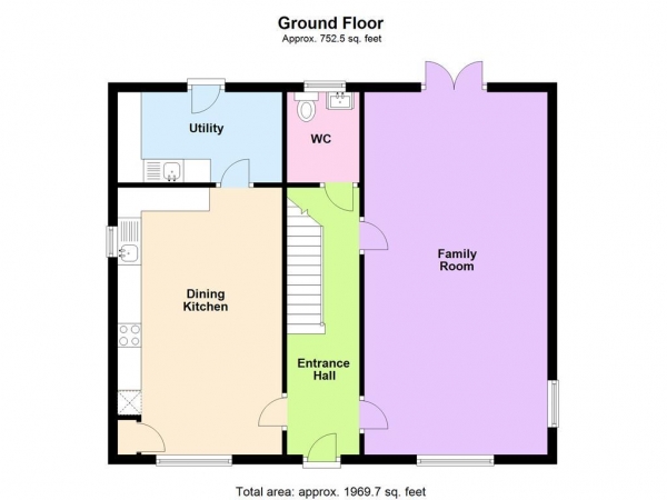 Floor Plan Image for 5 Bedroom Detached House to Rent in Ashford Drive, Appleton, Warrington, WA4