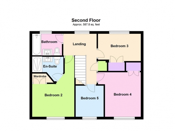 Floor Plan Image for 5 Bedroom Detached House to Rent in Ashford Drive, Appleton, Warrington, WA4