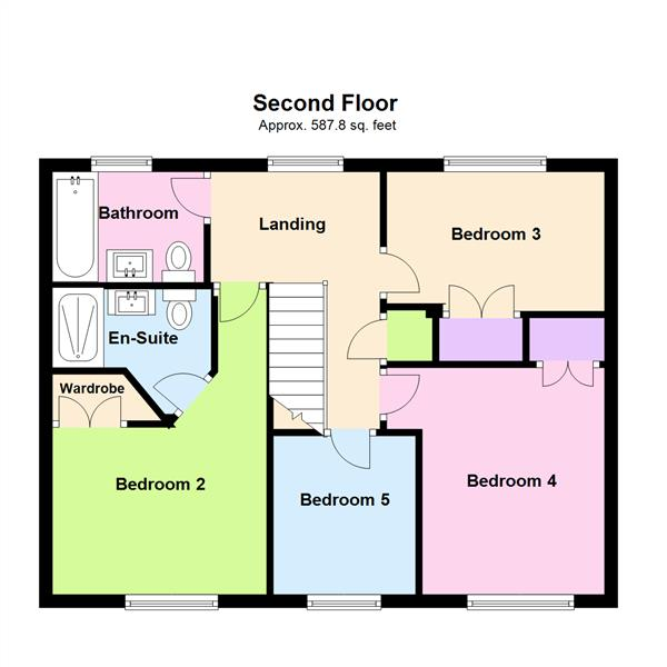 Floor Plan Image for 5 Bedroom Detached House to Rent in Ashford Drive, Appleton, Warrington, WA4