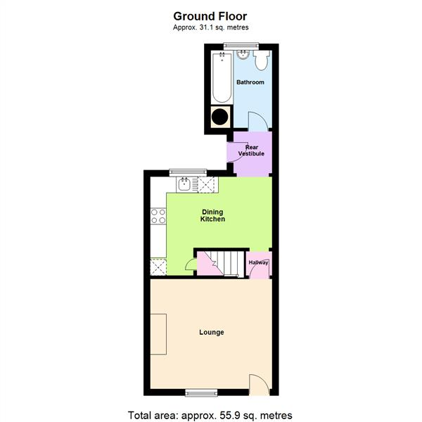 Floor Plan Image for 2 Bedroom Terraced House for Sale in Leonard Street, Stockton Heath, Warrington, WA4