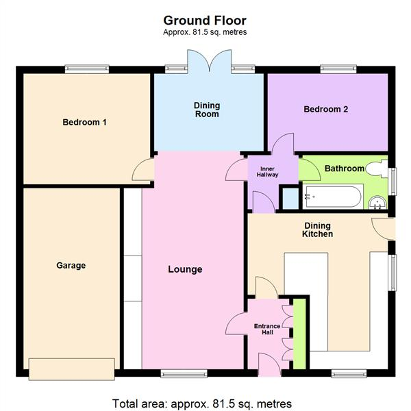 Floor Plan Image for 2 Bedroom Bungalow for Sale in Walpole Grove, Warrington ,WA2