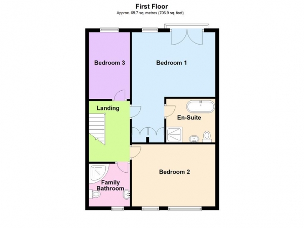 Floor Plan Image for 3 Bedroom Mews for Sale in Dingle Lane, Appleton, Warrington