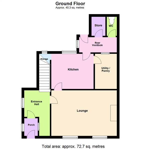 Floor Plan Image for 3 Bedroom Semi-Detached House for Sale in Lilac Grove, Stockton Heath, Warrington WA4