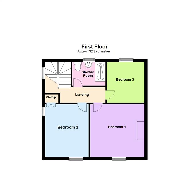 Floor Plan Image for 3 Bedroom Semi-Detached House for Sale in Lilac Grove, Stockton Heath, Warrington WA4