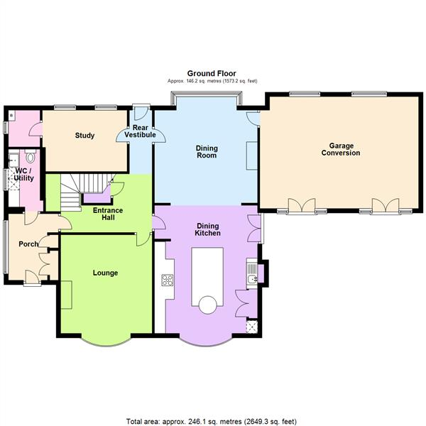 Floor Plan Image for 5 Bedroom Detached House for Sale in Higher Knutsford Road, Stockton Heath, Warrington, WA4