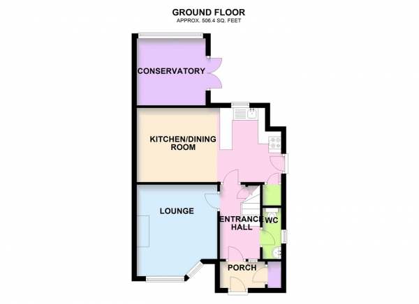 Floor Plan Image for 3 Bedroom Semi-Detached House for Sale in Coronation Avenue, GRAPPENHALL, Warrington, WA4