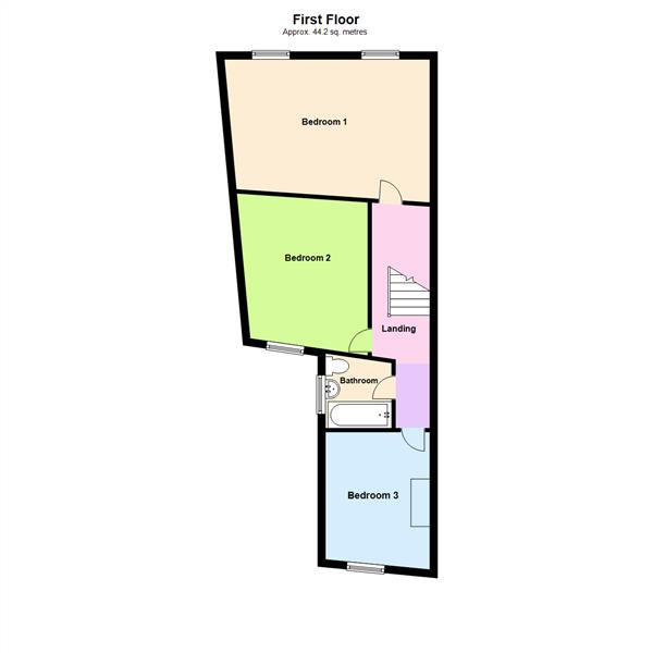 Floor Plan Image for 3 Bedroom End of Terrace House for Sale in Chester Road, Walton, Warrington