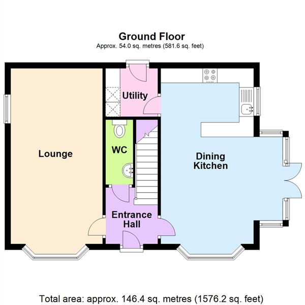 Floor Plan Image for 4 Bedroom Detached House for Sale in Melba Crescent, Appleton, Warrington WA4