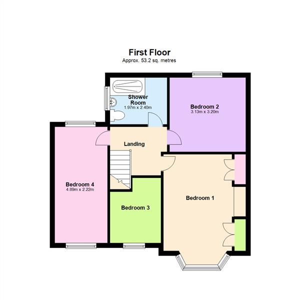 Floor Plan Image for 4 Bedroom Semi-Detached House for Sale in Brian Avenue, Stockton Heath, Warrington WA4