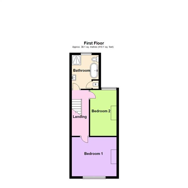 Floor Plan Image for 2 Bedroom Terraced House to Rent in Brackley Street, Stockton Heath, Warrington, WA4