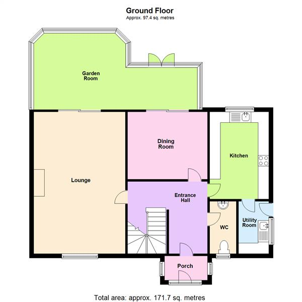 Floor Plan Image for 4 Bedroom Detached House for Sale in Thorntree Green, Appleton Thorn, Warrington, WA4