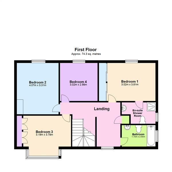 Floor Plan Image for 4 Bedroom Detached House for Sale in Thorntree Green, Appleton Thorn, Warrington, WA4