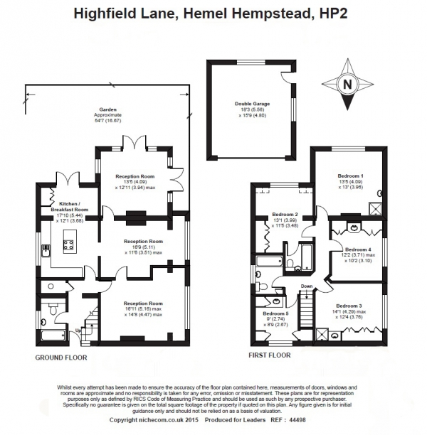 Floor Plan for 5 Bedroom Semi-Detached House to Rent in Highfield Lane, Hemel Hempstead, HP2, 5JE - £404 pw | £1750 pcm