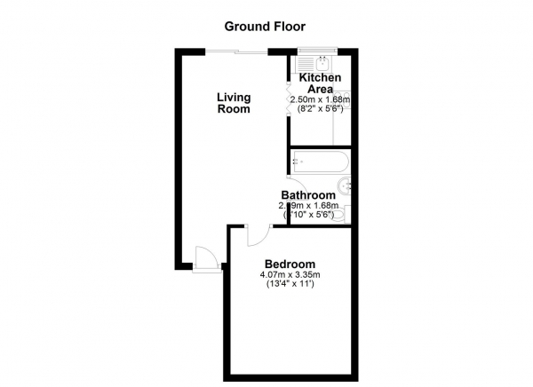 Floor Plan Image for 1 Bedroom Apartment for Sale in High Street, Heckmondwike