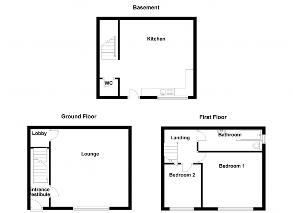 Floor Plan Image for 2 Bedroom Property for Sale in Sharpe Street, Heckmondwike