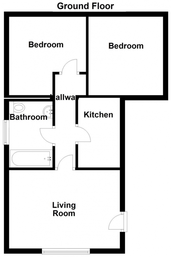 Floor Plan Image for 3 Bedroom Detached House for Sale in Bower Lane, Dewsbury