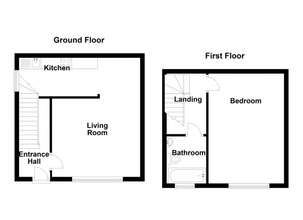 Floor Plan Image for 1 Bedroom Terraced House for Sale in Quarry Road, Liversedge