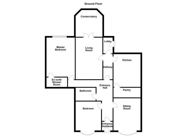 Floor Plan Image for 2 Bedroom Detached Bungalow for Sale in Hillcrest Avenue, Batley