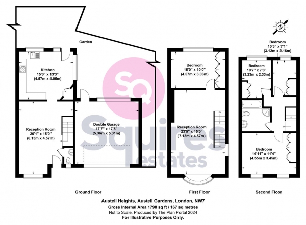 Floor Plan Image for 4 Bedroom End of Terrace House to Rent in Austell Gardens, London