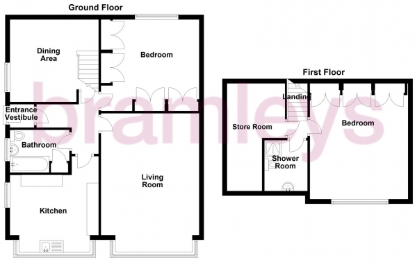 Floor Plan Image for 2 Bedroom Semi-Detached House for Sale in Wakefield Road, Lightcliffe, Halifax