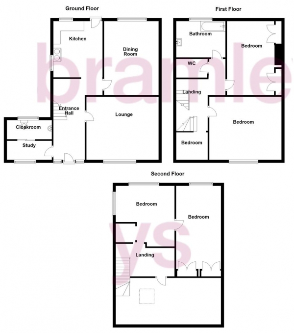 Floor Plan Image for 5 Bedroom End of Terrace House for Sale in Huddersfield Road, Halifax