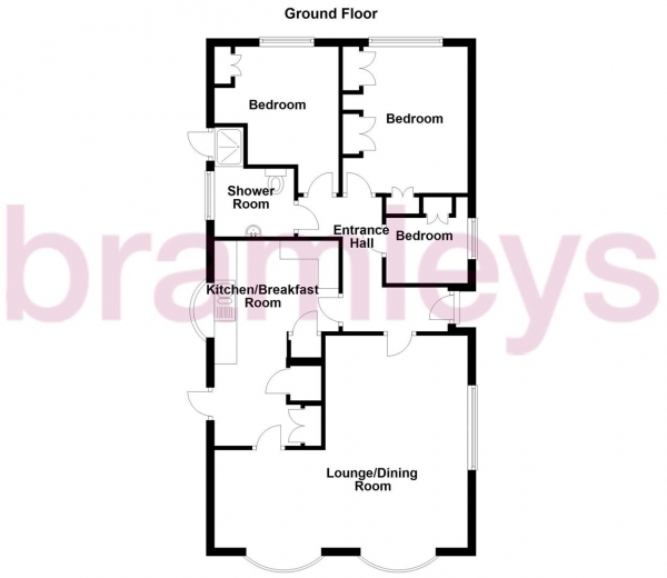 Floor Plan Image for 3 Bedroom Park Home for Sale in Elland Hall Caravan Site, Elland