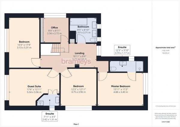 Floor Plan Image for 5 Bedroom Detached House for Sale in Hove Edge, Halifax Road, Brighouse