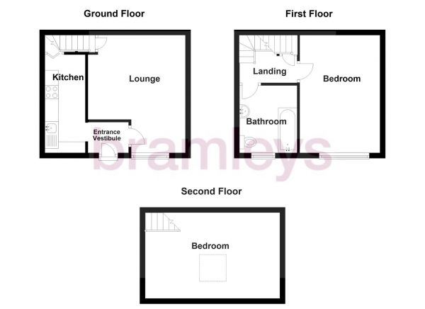 Floor Plan Image for 2 Bedroom Property for Sale in Catherine Street, Elland