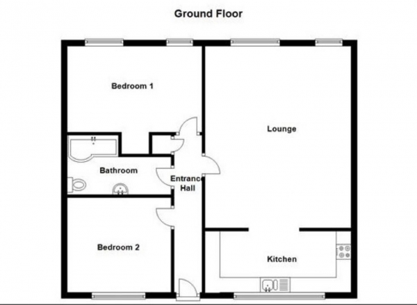 Floor Plan Image for 2 Bedroom Apartment for Sale in Beverley Place, Boothtown