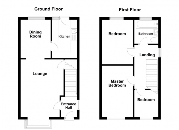 Floor Plan Image for 3 Bedroom Detached House for Sale in Caldercroft, Elland