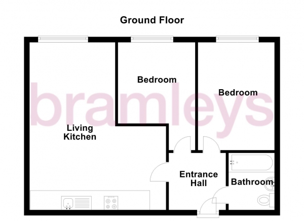 Floor Plan Image for 2 Bedroom Property for Sale in Westbury Street, Elland