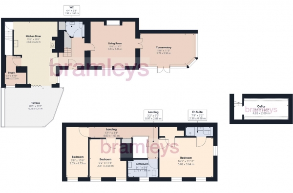 Floor Plan for 3 Bedroom Property for Sale in Clough Lane, Brighouse, HD6, 3QQ - Offers Over &pound425,000