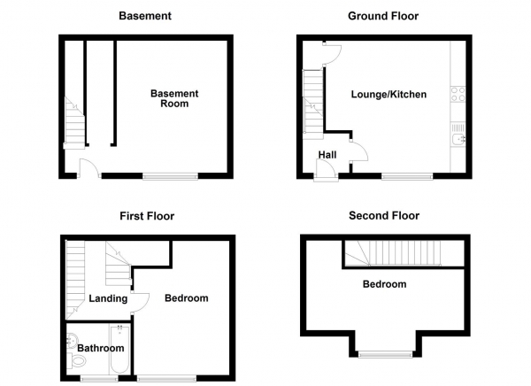 Floor Plan Image for 3 Bedroom Terraced House for Sale in Oak Street, Elland