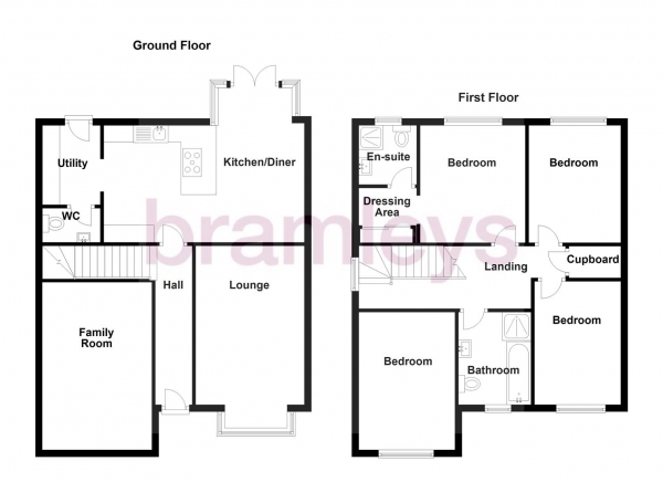 Floor Plan Image for 4 Bedroom Detached House for Sale in Hazel Fold, Queensbury, Bradford