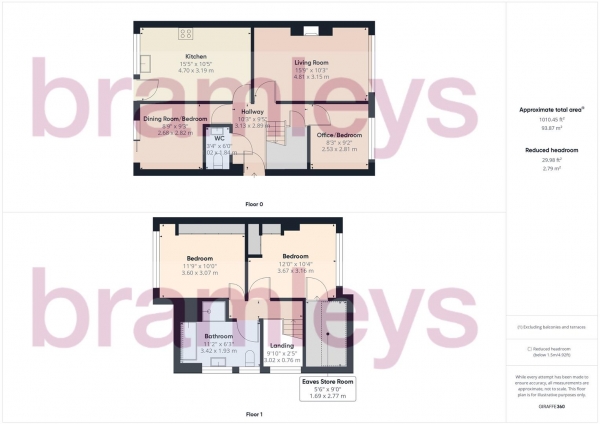 Floor Plan Image for 3 Bedroom Semi-Detached House for Sale in Ridge Hill, Brighouse