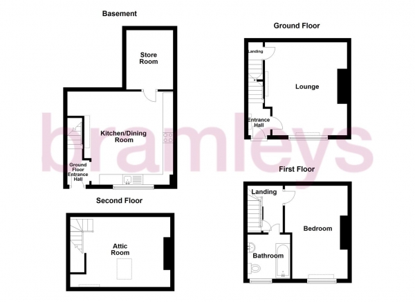 Floor Plan Image for 2 Bedroom Terraced House for Sale in Savile Road, Elland