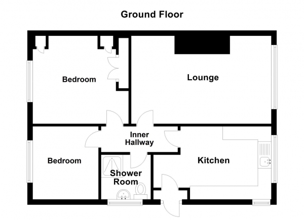 Floor Plan Image for 2 Bedroom Semi-Detached Bungalow for Sale in Illingworth Avenue, Illingworth, Halifax