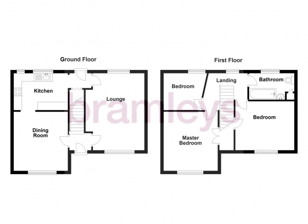 Floor Plan Image for 3 Bedroom End of Terrace House for Sale in Hill Park Mount, Kebroyd, Sowerby Bridge