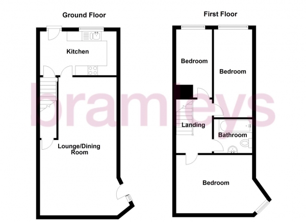 Floor Plan Image for 3 Bedroom Terraced House for Sale in Summerfield Court, Halifax